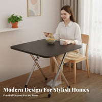 Foldable Square Dining Table Space-Saving Square Folding Table Easy to shop Household Furniture adaptable for Street Vendors, Homeowners, Small areas, Outdoor, Parties, Camping