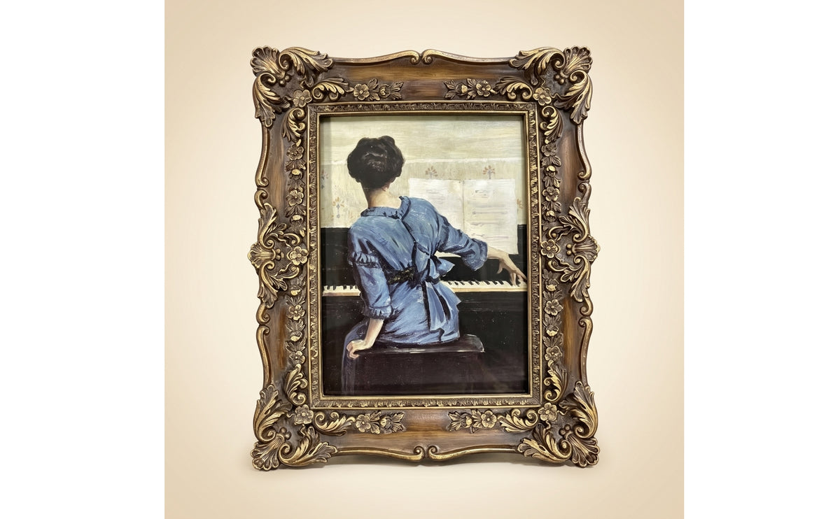 Vintage Picture Frame Ornate Resin Picture Frame Decorative for Bedside Table