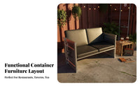 Retro Design sturdy Shipping Container Booth robustDuty Commercial Furniture Restaurant Seating for Bar Owners, Restaurants, Cafes, Lounges, eaterys