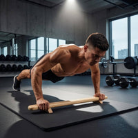 Floor Standing Pushfloor Standing Support Angled Legs Wooden Parallettes Supports Smooth Exercise Gear