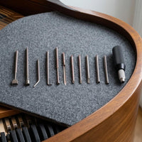 Long Metal Shafts Grand Piano Adjustment Kit Black Cylindrical Handles Piano Regulation Kit Textured Grip