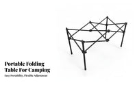 Foldable Design Adjustable Telescopic Table Leg Portable Telescopic Underframe Space Saving Camping Equipment Easy Installation for Campervans, Outdoor Enthusiasts, RV Owners, Campervan, Picnics