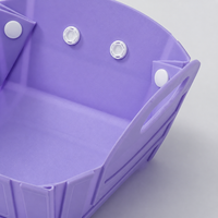 Storage Baskets for Organizing, Pantry Vegetable Storage Basket, Foldable Fruit Basket with Handles, Multi Functional Orchid Synthetic Material