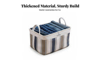 Framed textile Storage container Easy reach Stackable Framed Container dual-direction Zippers