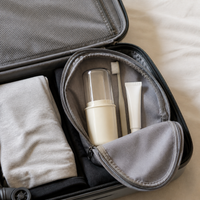 Portable Travel Toothbrush Holder and Mouthwash Cup Set