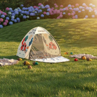 Bug Proof Cartoon Beach Tent Ventilated Children's Sun Shade Tent Lightweight Play Equipment for Toddlers, Family, Picnic, Camping, Backyard, Playroom
