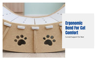 Rocking Cat Hammock Breathable Pet Lounger elevated-Ground Design Sturdy Frame for Bedroom, Balcony, Outdoors