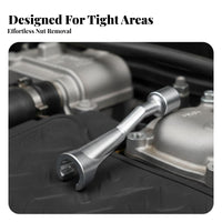 Chrome Molybdenum Steel Fuel Injector Line Socket Set Heavy Duty Injector Line Wrench Set Wide Application for Mechanics