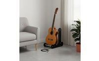 Wooden Guitar Stand Scuff Protection Upright Instrument Display Rack Upright Instrument Display Easy Assembly for Music Room