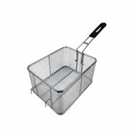 Heavy-Duty Deep Fryer Basket Multi-Purpose Deep Fry Basket Multipurpose Stainless Steel Mesh Strainer Dishwasher Safe for Restaurant Owners, Chefs, Food Truck