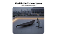 Rattan design foliageShaped Chaise Weather Resistant Outdoor Furniture Thick padding Sun Lounger Ergonomic Shape for Hotel Owners, Homeowners, Adults, pool area, lodge, Garden, Sunbathing