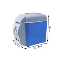 Mini Fridge 12V Car Fridge Small Refrigerator 7.5L Appliance Insert for Travelers, Road Trips, Camping