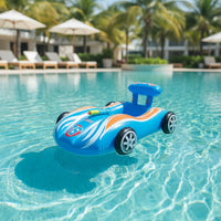 Racing-Style Pool Buoyant with Water Leak Resistant Inflatable Car Buoyant Thickened Inflatable Seated Toy with Water Easy to Inflate for Children