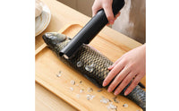 Stainless Steel Blade Rechargeable Seafood Scale Remover Fast and Labor-Saving Electric Seafood Scaler Powerful Engine for Home Cooks