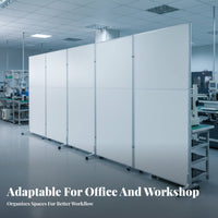 Mobile Design Modular Separateice Partition Foldable Freestanding Modular Screen Creates Privacy Room Divider Flexible Combination for Workshop Supervisors, Facility Planners, unobstructedPlan Areas, Workstation, Meeting Area, Exhibition Hall