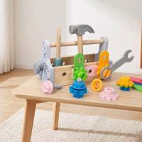 Toy Tool Set with Basket Educational Playset Fine Motor for Classroom