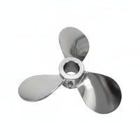 Three-Leaf Stirring Impeller Mirror Polished 3-Blades Mixing Propeller Low Vibration Machine Part for Industrial, Research Facility