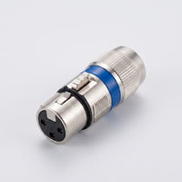 XLR to Thread Adapter Silver Inline Coupler Rugged for Tight Confined Areas