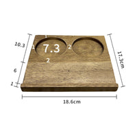 Premium Wood Chocolate Display Tray Easy to Clean Wooden Dessert Tray Logo Engraving for Cafe Owners, Chefs, Restaurant, Bakery