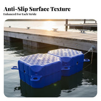 Jet Ski Drive-on Dock Easy Installation Modular Floating Dock High Load Capacity Boat Mooring Pontoon Anti-Slip Surface for Marina Operators, Waterfront Property Owners, Marinas, Harbors, Lakes, Rivers