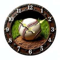 Sports Themed Wall Clock Construction 3D Sports Ball Clock Easy to Read House Decoration for Kids, Living Room