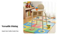 Adjustable Height Baby Dining Chair with Tray Easy to Clean Multi-Functional Baby Chair Safety Harness Infant Feeding Highchair Stable Structure for Infants, Toddlers, Parents, Kitchen, Home