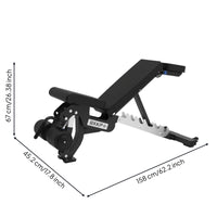 Commercial Grade Adjustable Weight Bench Heavy Duty Construction Incline Decline Bench High-Density Foam Padding Strength Training Equipment Quick Adjustment for Bodybuilders, Weightlifters