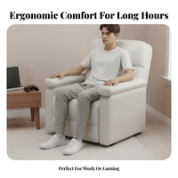 Ergonomic Design Single-Seater Recliner Support Recliner with Footrest Reclining Backrest Gaming Armchair 360-Degree Swivel for Home Paleice Workers, Gamers, Students, Bedroom, Game Room, Reading