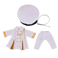 Long Coat Uniform Circular Cap Doll Outfit Tailored Model Accessory