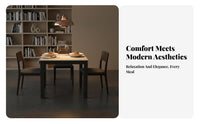 Minimalist aesthetic Square Table with Chairs Modern Design Square Pedestal Dining Set Space Saving Home Furniture Easy to Clean for Small Apartment Residents, Families, Homeowners, Kitchen