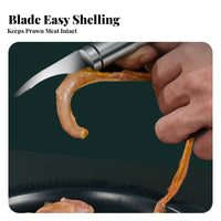 Prawn Deveiner Stainless Steel Prawn Deveiner Tool Prawn Deveining Tool Easy to Use Multifunctional Seafood