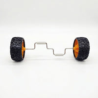 Metal Balance Car (1 pc) Bird Training Toy, Iron Metal Balance Car + Silver Training Feeder, Bird Balance Toy for Parrot Skill Training Activity