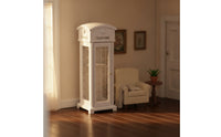 Vintage-Style Miniature Telephone Booth Realistic Miniature Phone Booth Delicate Diorama Sturdy for Hobby Builders