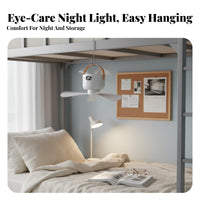 Installation-No-Installation Bunk Bed Fan Quiet Operation Net Fan Lightweight Cooling Appliance 4 Speed Settings for Students, Dorm Room, Camping