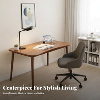 Economical Single Person Study Desk Modern Design Writing Table Minimalist design Household Furniture Simple framework for Students, Teenagers, Remote Workers, Home Office, Dorm Room, Bedroom, Creative Studio