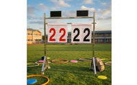 Scoreboard with Wheels Freestanding Mobile Scoreboard Portable Scorekeeper for Schools, Coaches, Training Training Periods