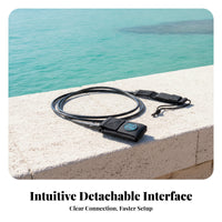 Surfboard Leash Rotating 7 Mm Connection Mm surfing Leash Black Board cord