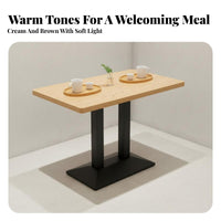 Minimalist Design Quick-Service Table and Chair Combination Economical Restaurant Dining Set Easy to Clean Commercial Dining Set Sturdy Construction for Business Owners, Homeowners, Milk Tea Shop, Cafe, Banquet Hall, Kitchen