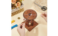 Easy to Assemble Friendship Bracelet Loom Kit Long-Lasting Construction Wooden Bracelet Creator Versatile for Crafters, Beginners