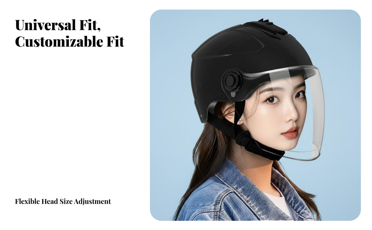 Helmet with Visor 3C Certified Double Visor Breathable for Motorcyclists, Men, Commuting, Daily Travel, Street Riding