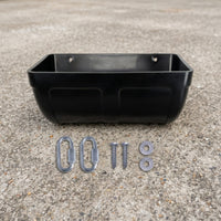 Hanging Feed Trough Versatile Hanging Feeder with Hooks Chicken Feeder Small Wall Mount Feed Container BPAsafe for Poultry
