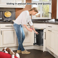 Heavy-Duty Under-Sink Pull-Out Trash Can Rack with Slide Rails