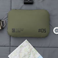 Flocked Inflatable Camping Pillow Ultralight Camping Pillow Compressible Bedding Ergonomic for Campers, Backpackers, Backpacking