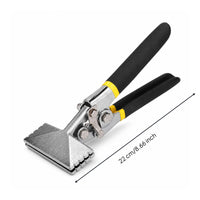 Manual Sheet Metal Bending Plier Compact Edging Plier Spring-Assisted Hand Seamer Two-Handle for Metalworking