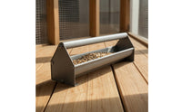 Aluminum Alloy Pigeon Feeder Trough Sturdy Pigeon Feeder Heavy Duty for Bird Keepers