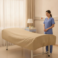 Massage Table Cover with Drawstring Heavy-Duty Nursing Bed Cover Sheltering Topper for Caregivers