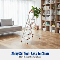 Aluminum Alloy Folding Ladder, Household Step Ladder, Wide Anti-Slip Pedal, Thickened Design