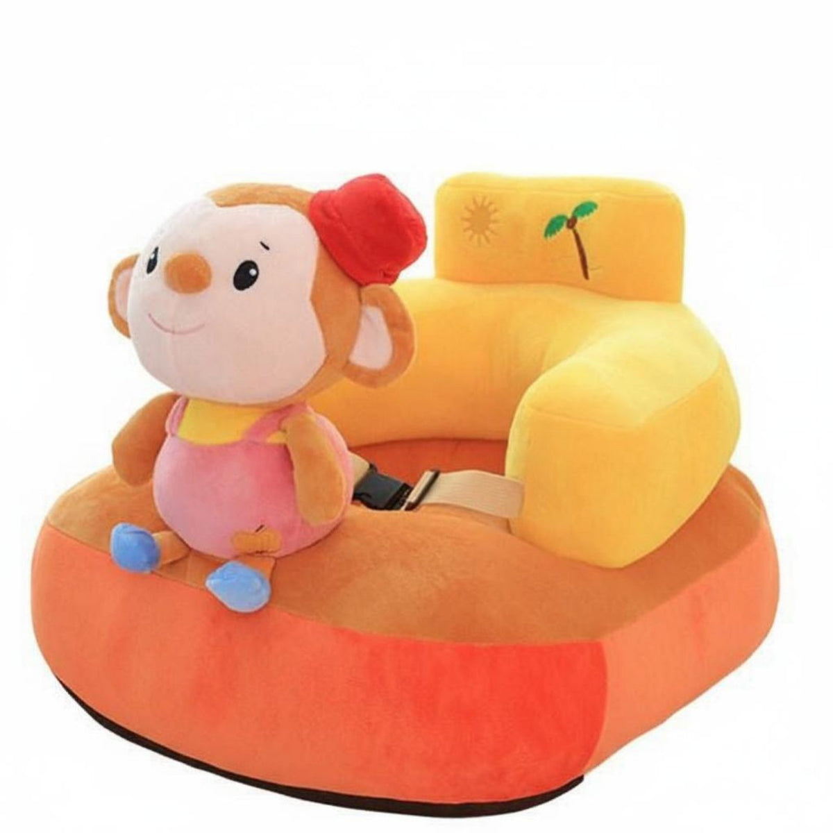 Anti-Fall Design Plush Sit-Training Chair Soft and Comfortable creatureShaped Sitting Trainer Easy to Clean infant Floor Seat Portable for Infants, Toddlers, Parents, play session, Nursery, Playroom, Living Room