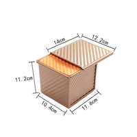 Carbon Steel Toast Pan with Lid Non-Stick Toast Pan with Cover Sturdy Bakeware Food-Grade for Bakers