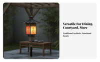 Traditional Design Chinese Design Hanging Light Soft Ambient Radiance Chinese Design Hanging Lantern Waterproof Wrought Iron Tassel Lantern Weather-Resistant for Restaurant Owners, Homeowners, Courtyard, Pavilion, Balcony, Corridor